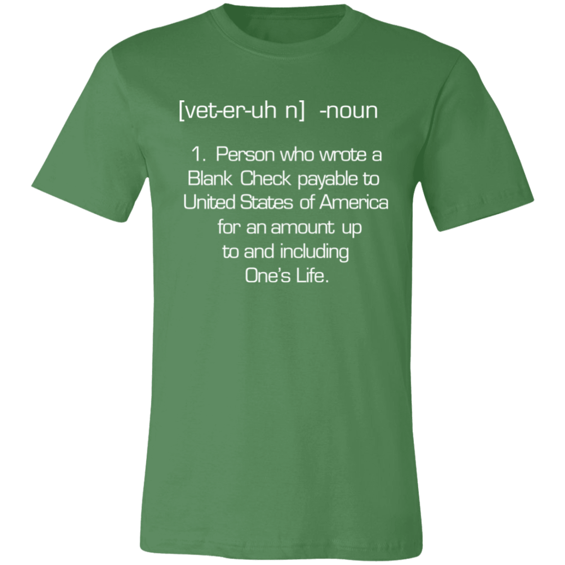Short-Sleeve T-Shirt- Veteran