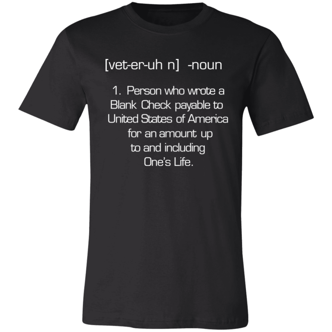 Short-Sleeve T-Shirt- Veteran
