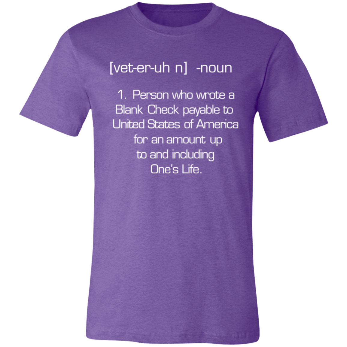 Short-Sleeve T-Shirt- Veteran