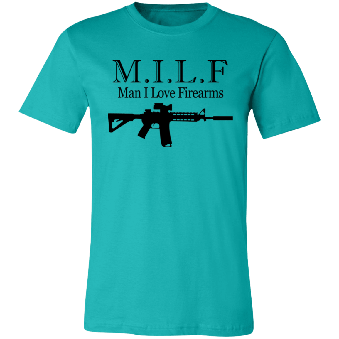 Short-Sleeve T-Shirt- I Love Firearms