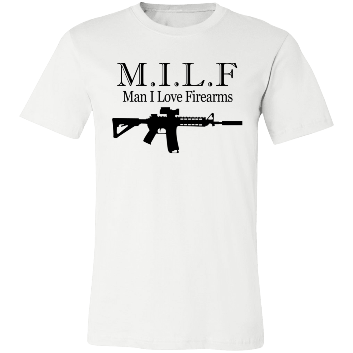 Short-Sleeve T-Shirt- I Love Firearms