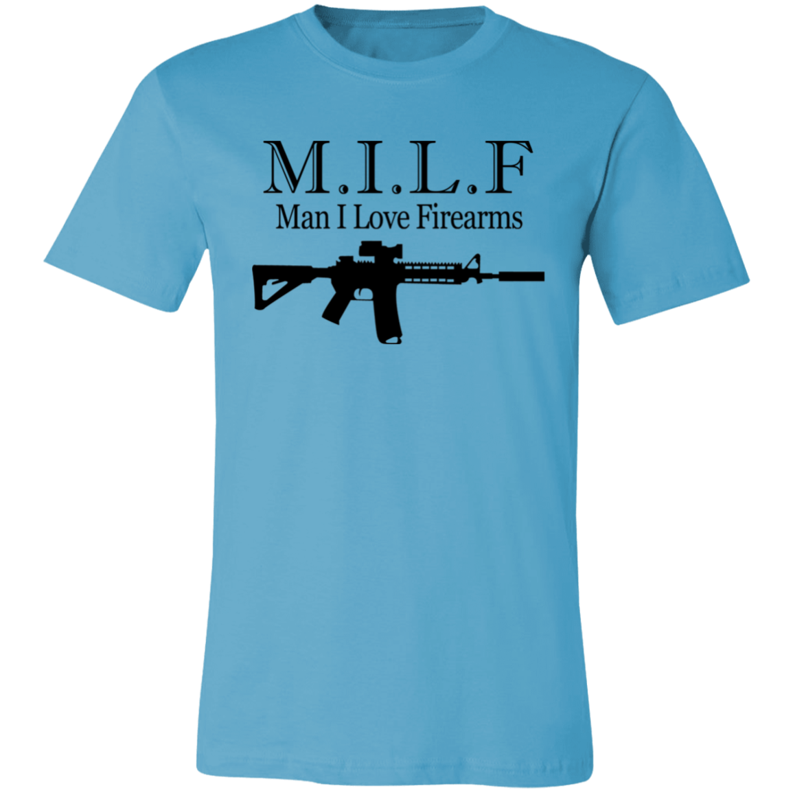 Short-Sleeve T-Shirt- I Love Firearms