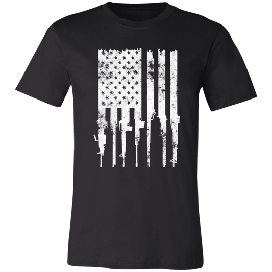 Short-Sleeve T-Shirt - Gun Flag