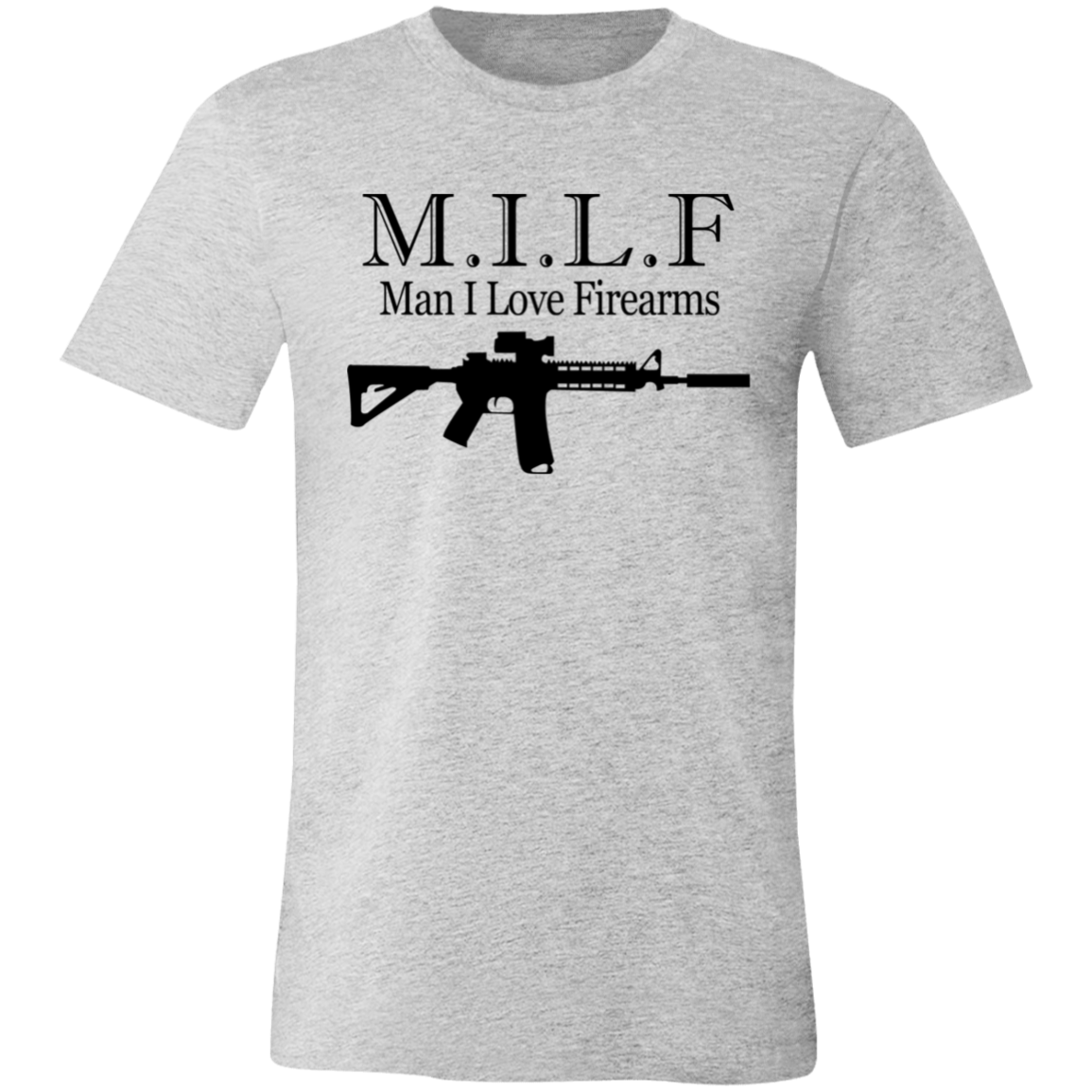 Short-Sleeve T-Shirt- I Love Firearms