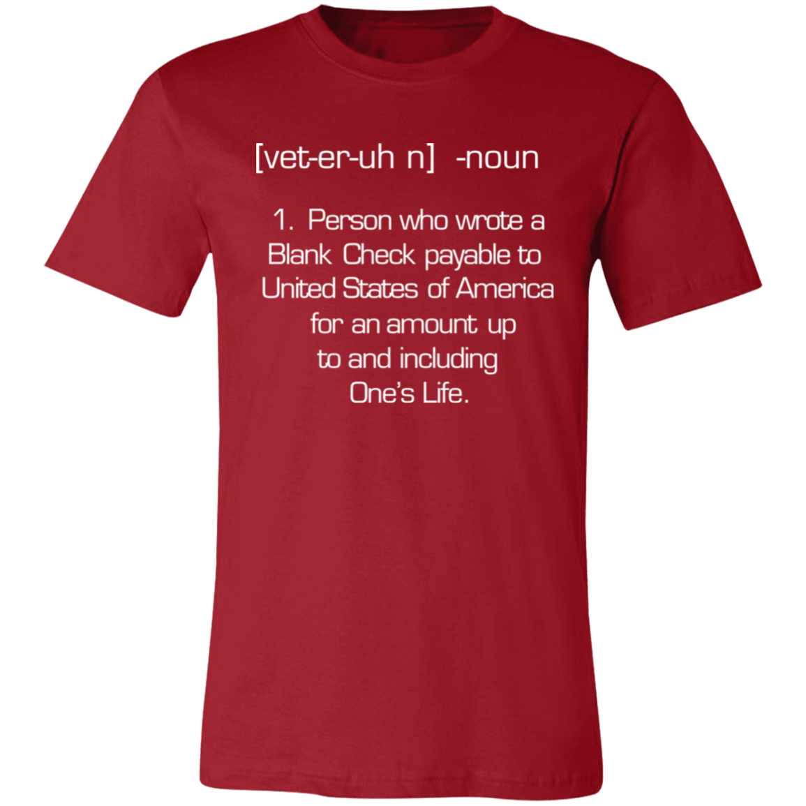 Short-Sleeve T-Shirt- Veteran