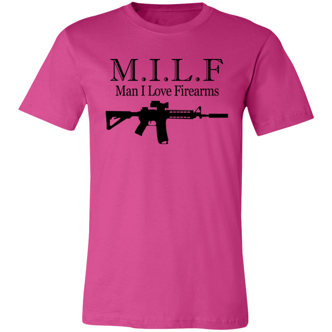 Short-Sleeve T-Shirt- I Love Firearms